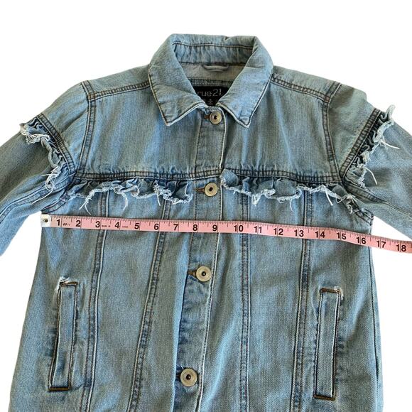 Via Penny Lane Reworked Apparel | Pink Floyd Custom Distressed Denim Jacket - Picture 3 of 10